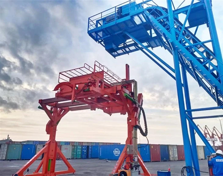 Container Tilter for cargo yard